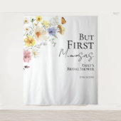 Maar eerst mimosas | Achtergrond Vrijgezellenfeest Wandkleed (Voorkant)