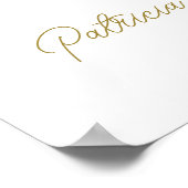 Maar Eerst Mimosas Bruidsborrel Welkom Poster (Hoek)