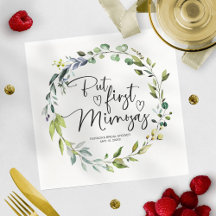 Maar Eerst Mimosas Bruidsuitnodiging