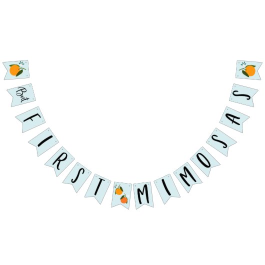 Maar eerst mimosas bunting vlaggen vlaggetjes (Alle)