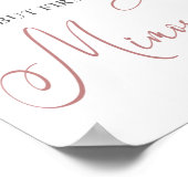 Maar eerst Mimosas Floral Poster (Hoek)