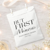 Maar eerst mimosas | Minimalistisch Vrijgezellenfe Bedankzakje (Geknipt)