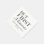 Maar Eerst Mimosas | Trouwfeest in Zwart-Wit Servet (Hoek)