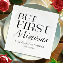 Maar Eerst Mimosas | Zwart & Wit Bruidsfeest
