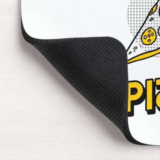 Maar eerst Pizza. Muismat (Hoek)