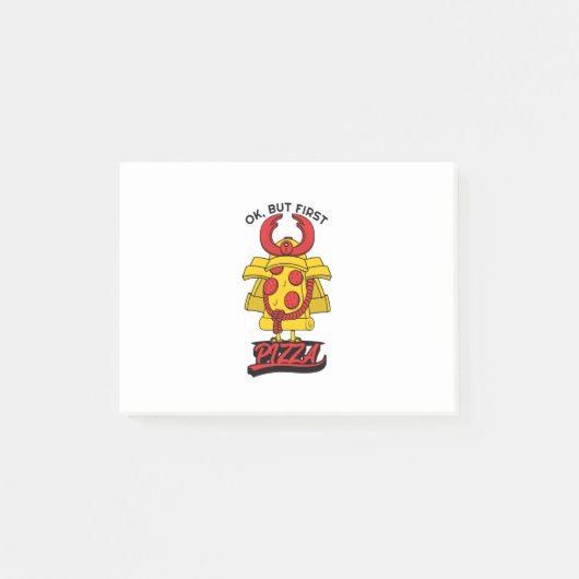 Maar eerst Pizza. Post-it® Notes (Voorkant)