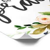 Maar eerst, Pray, Floral Prayer Boho floral Poster (Hoek)