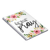 Maar eerst, Pray, Floral Prayer Sermon Notitieboek (Rechterzijde)