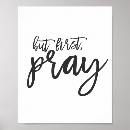 Maar eerst, Pray Poster (Voorkant)
