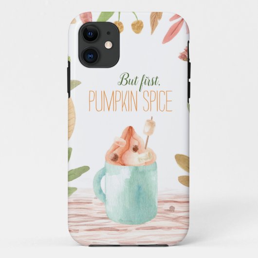 Maar eerst, Pumpkin Spice Phone Case (Achterkant)