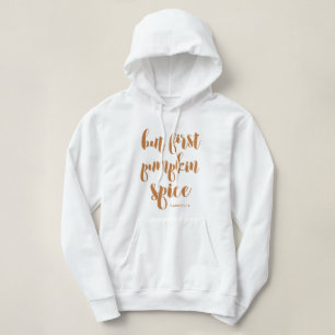 Maar eerst pumpkin Spice voeg er een naam aan toe: Hoodie