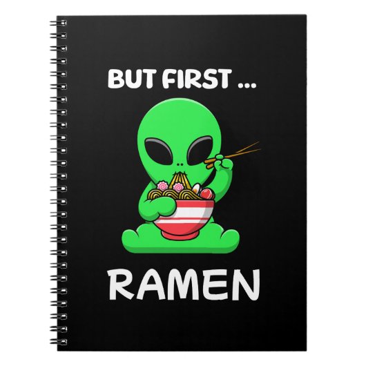 Maar eerst Ramen fun Alien Notitieboek (Voorkant)