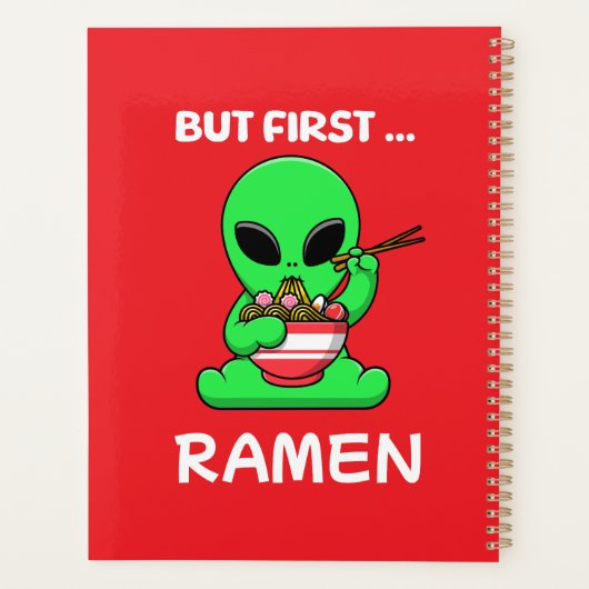 Maar eerst Ramen fun Alien Planner (Achterkant)