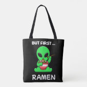 Maar eerst Ramen fun Alien Tote Bag (Achterkant)