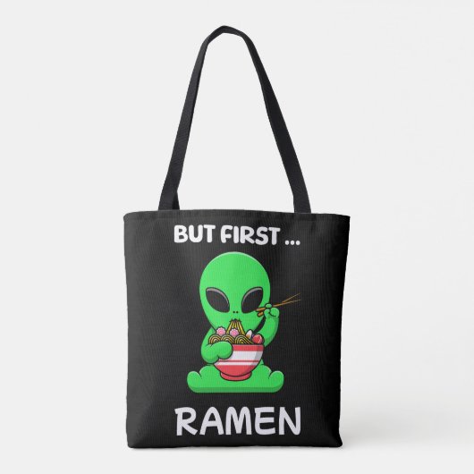 Maar eerst Ramen fun Alien Tote Bag (Achterkant)