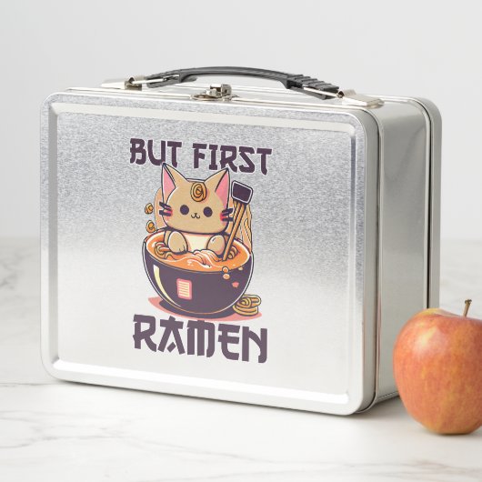 Maar eerst Ramen Kat Japans Tokyo Ramen Noedels (In situ)