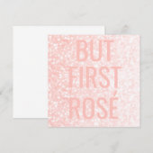 Maar eerst Rosé | Blush roze wijndraad (Voorkant / Achterkant)