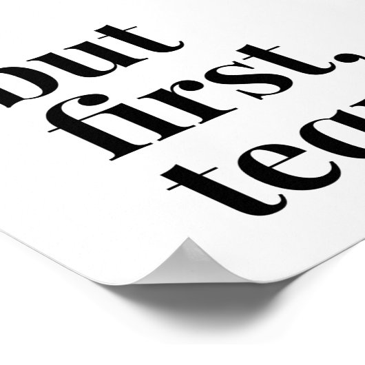 Maar eerst Tequila Poster (Hoek)