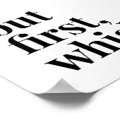 Maar eerst whiskey poster (Hoek)