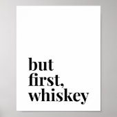 Maar eerst whiskey poster (Voorkant)