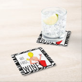 "Maar eerst, wijn!" Drink Kartonnen Onderzetters (Insitu)