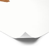 Maar eerst wijn Faux Gold Foil Perfect Poster (Hoek)