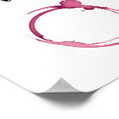 Maar eerst, wijn - rode glazen gordel, wijn zonder poster (Hoek)