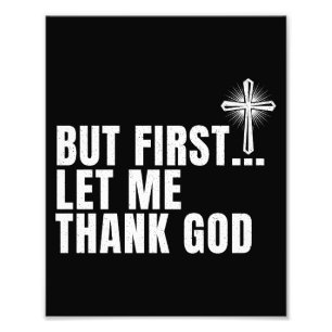 Maar eerst wil ik mijn dank betuigen foto afdruk