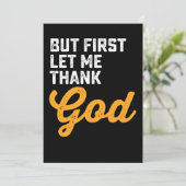 Maar eerst wil ik mijn dank betuigen kaart (Staand voorkant)