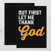 Maar eerst wil ik mijn dank betuigen kaart (Voorkant / Achterkant)