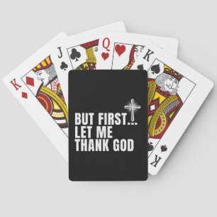 Maar eerst wil ik mijn dank betuigen pokerkaarten