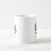 Maar eerst wimpers | Monogram wimpertechnicus Koffiemok (Center)