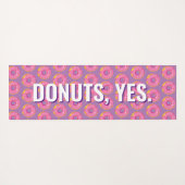 Maar eerst Yoga en Donuts Fun Modern Pattern Yoga Yogamat (Achterkant (horizontaal))