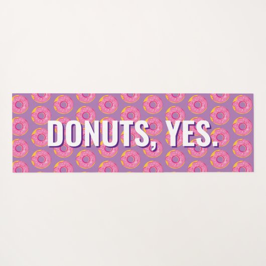 Maar eerst Yoga en Donuts Fun Modern Pattern Yoga Yogamat (Achterkant (horizontaal))