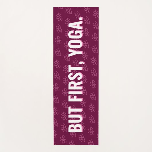 Maar eerst Yoga en Donuts Fun Modern Pattern Yoga Yogamat (Voorkant)