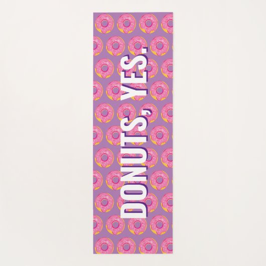 Maar eerst Yoga en Donuts Fun Modern Pattern Yoga Yogamat (Achterkant)