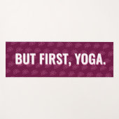 Maar eerst Yoga en Donuts Fun Modern Pattern Yoga Yogamat (Voorkant (horizontaal))