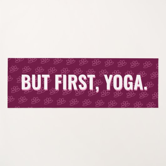Maar eerst Yoga en Donuts Fun Modern Pattern Yoga Yogamat (Voorkant (horizontaal))