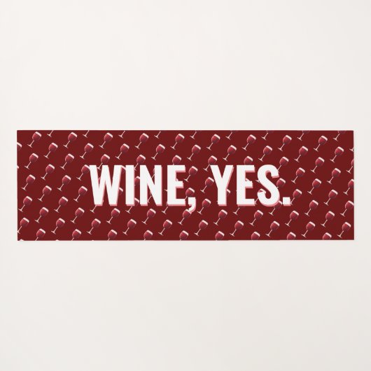 Maar eerst Yoga en Wine Fun Modern Pattern Yoga Yogamat (Achterkant (horizontaal))