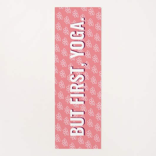 Maar eerst Yoga en Wine Fun Modern Pattern Yoga Yogamat (Voorkant)