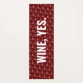 Maar eerst Yoga en Wine Fun Modern Pattern Yoga Yogamat (Achterkant)