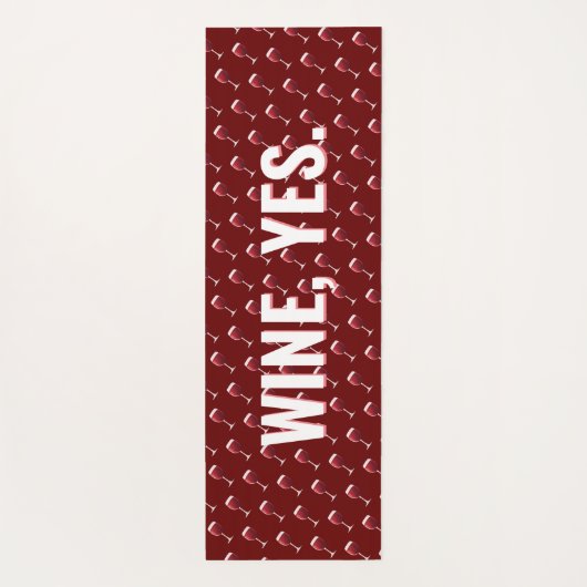 Maar eerst Yoga en Wine Fun Modern Pattern Yoga Yogamat (Achterkant)