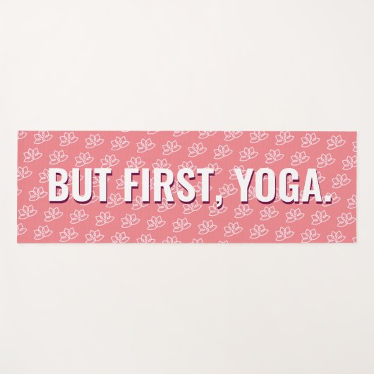 Maar eerst Yoga en Wine Fun Modern Pattern Yoga Yogamat (Voorkant (horizontaal))