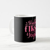 Maar eerst Yoga Koffiemok (Voorkant links)