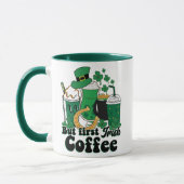 Maar eerste Ierse koffie: een St. Patrick's Day Br Mok (Links)