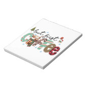 Maar eerste koffie-kerst notitieblok (Linkerzijde)