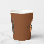 Maar eerste koffie-offerte papieren bekers (Links)