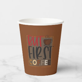 Maar eerste koffie-offerte papieren bekers