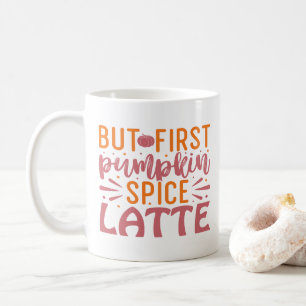 Maar eerste pompoen kruiden latte herfst gelukzali koffiemok