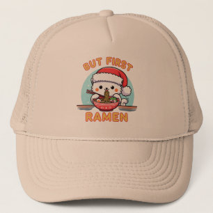 Maar eerste Ramen Kerstmis Santa Cat lover cadeau Trucker Pet